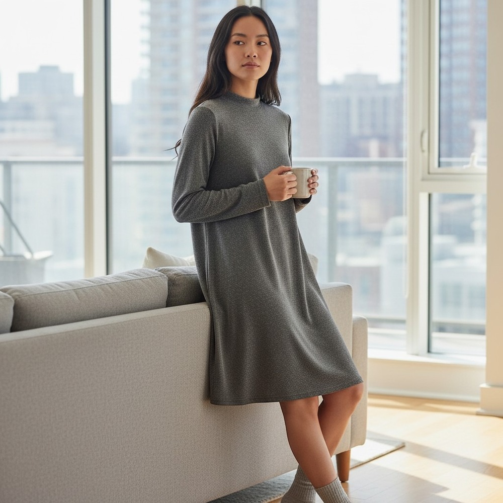 Chicoree - Loungewear- NEW - Patio - Lounge wear - NEW -DRESS - Gray - Polyester
